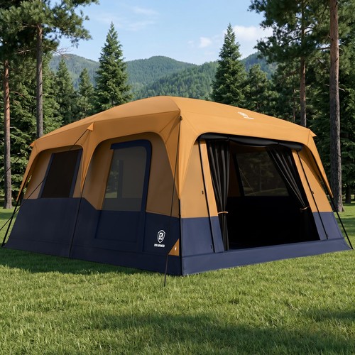 Person camping tent blackout - camping,