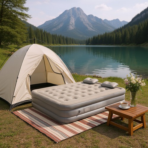 Inflatable air bed mattress - bed,